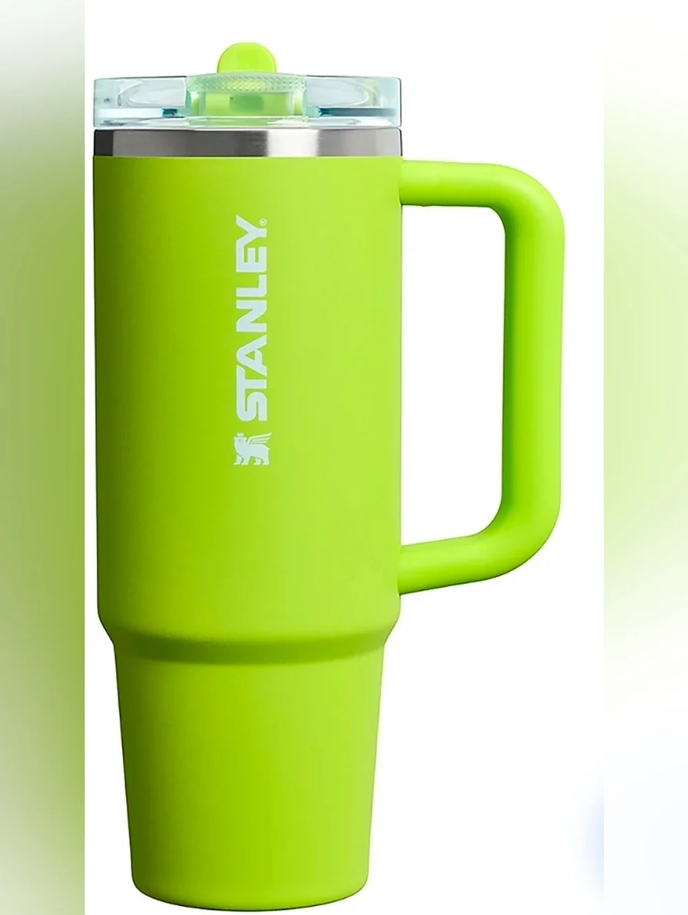 Stanley 30oz Quencher ProTour Flip Straw Tumbler In Chartreuse. NEW - Picture 3 of 8